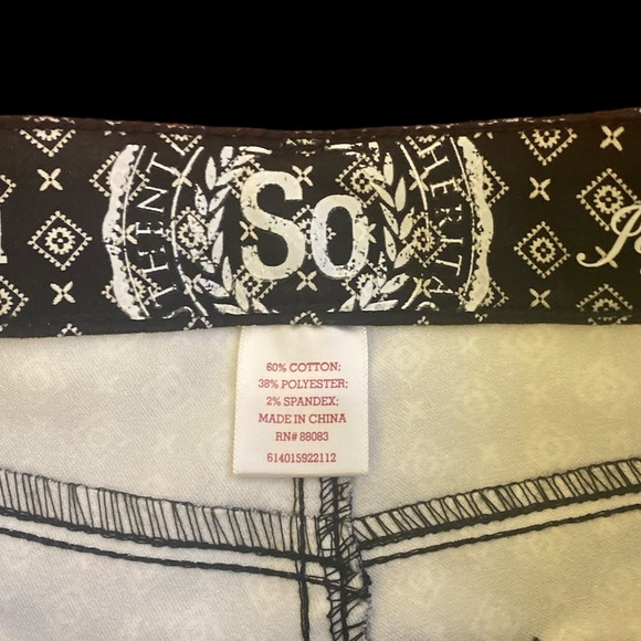 So black and white pattern jegging NWOT women size 1 - Picture 5 of 6